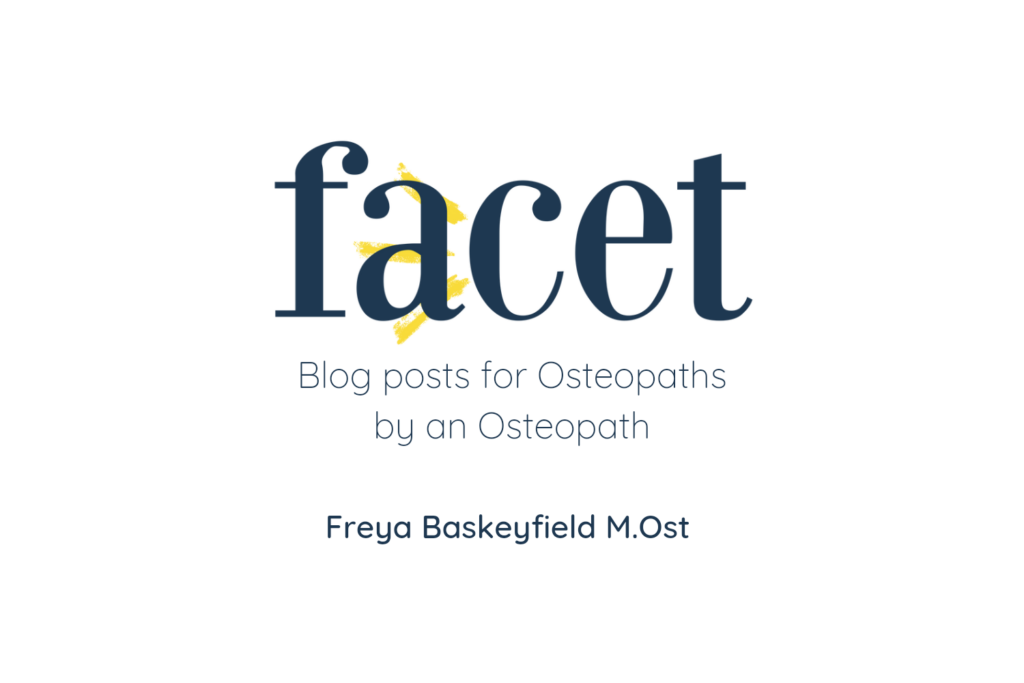 Blog posts for Osteopaths, by an Osteopath